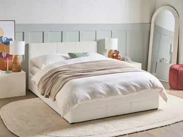 Dubbelsäng Massognes 140x200 cm - Off-White - Möbler - Säng - Säng med förvaring