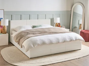 Dubbelsäng Massognes 180x200 cm - Off-White - Möbler - Säng - Säng med förvaring