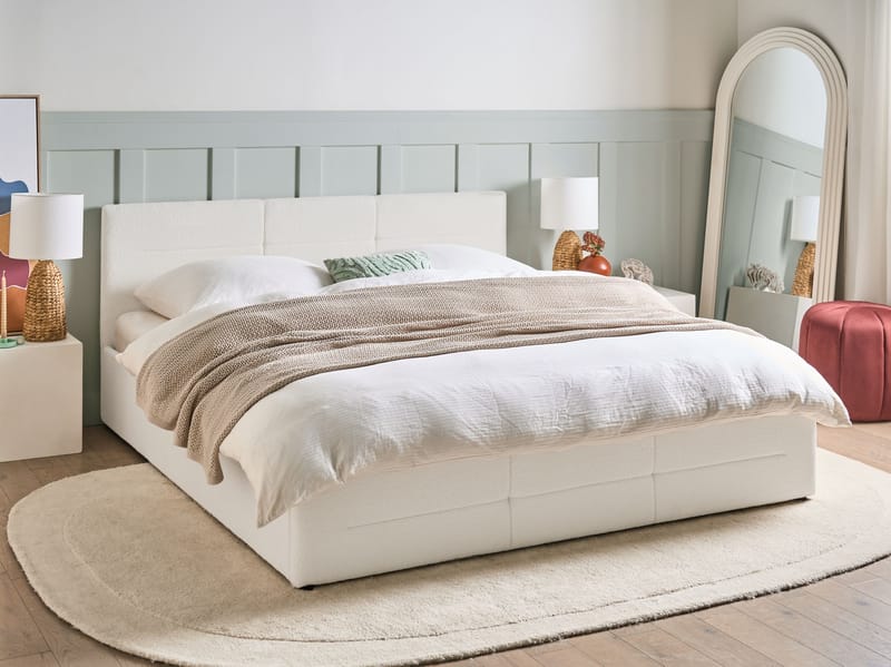 Dubbelsäng Massognes 180x200 cm - Off-White - Möbler - Säng - Säng med förvaring