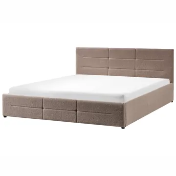 Dubbelsäng Massognes 180x200 cm - Taupe - Möbler - Säng - Säng med förvaring