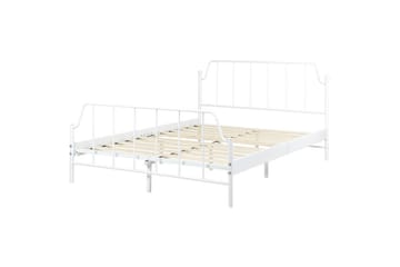 Dubbelsäng Mauressac med lamellram Vit, 140x200 cm - Vit, 140x200 cm - Möbler - Säng - Sängram & sängstomme