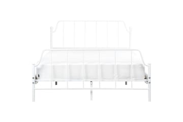 Dubbelsäng Mauressac med lamellram Vit, 140x200 cm - Vit, 140x200 cm - Möbler - Säng - Sängram & sängstomme