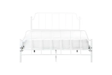 Dubbelsäng Mauressac med lamellram Vit, 140x200 cm - Vit, 140x200 cm - Möbler - Säng - Sängram & sängstomme