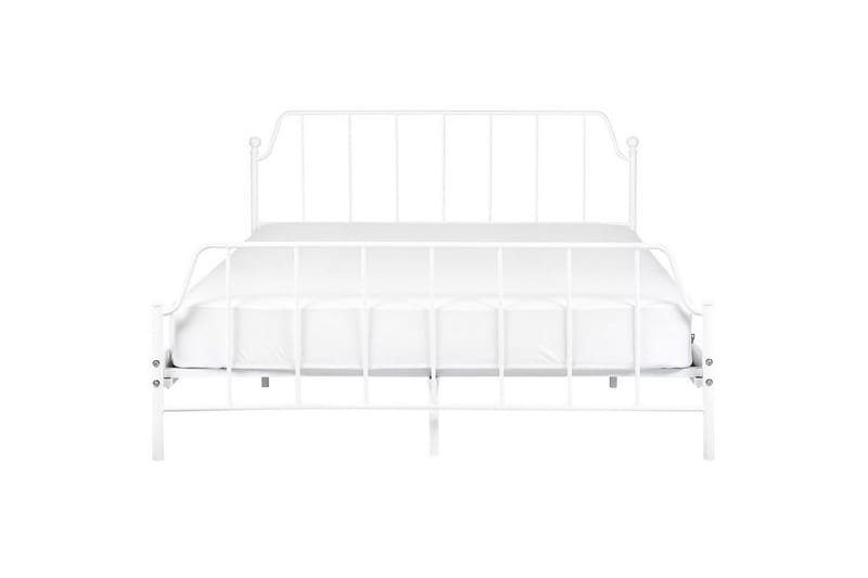 Dubbelsäng Mauressac med lamellram Vit, 160x200 cm - Vit, 160x200 cm - Möbler - Säng - Sängram & sängstomme