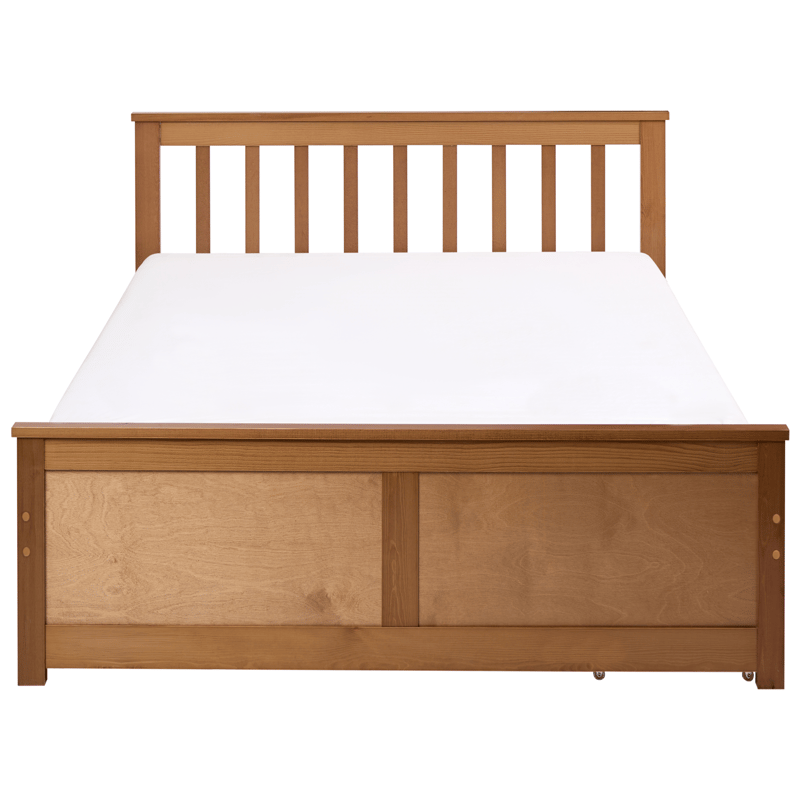 Dubbelsäng med 2 lådor Olendon 120x200 - Brun - Möbler - Säng - Säng med förvaring