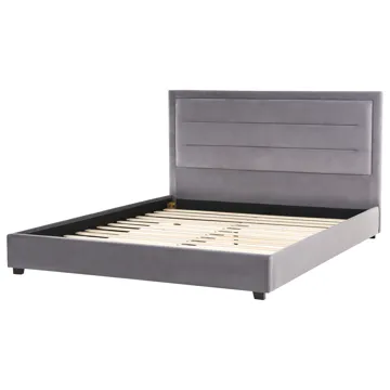 Dubbelsäng med lamellram Rouen 180x200 cm - Mörkgrå - Möbler - Säng - Sängram & sängstomme