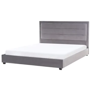 Dubbelsäng med lamellram Rouen 180x200 cm - Mörkgrå - Möbler - Säng - Sängram & sängstomme