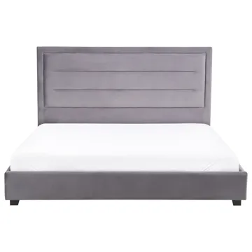 Dubbelsäng med lamellram Rouen 180x200 cm - Mörkgrå - Möbler - Säng - Sängram & sängstomme
