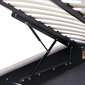 Dubbelsäng Nanterre 140x200 cm - Taupe - Möbler - Säng - Säng med förvaring