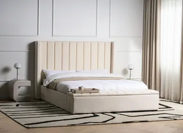 Dubbelsäng Noyers 160x200 cm - Off-White - Möbler - Säng - Säng med förvaring