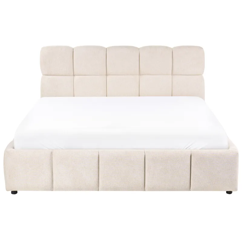Dubbelsäng Noyon 160x200 cm - Ljusbeige - Möbler - Säng - Säng med förvaring