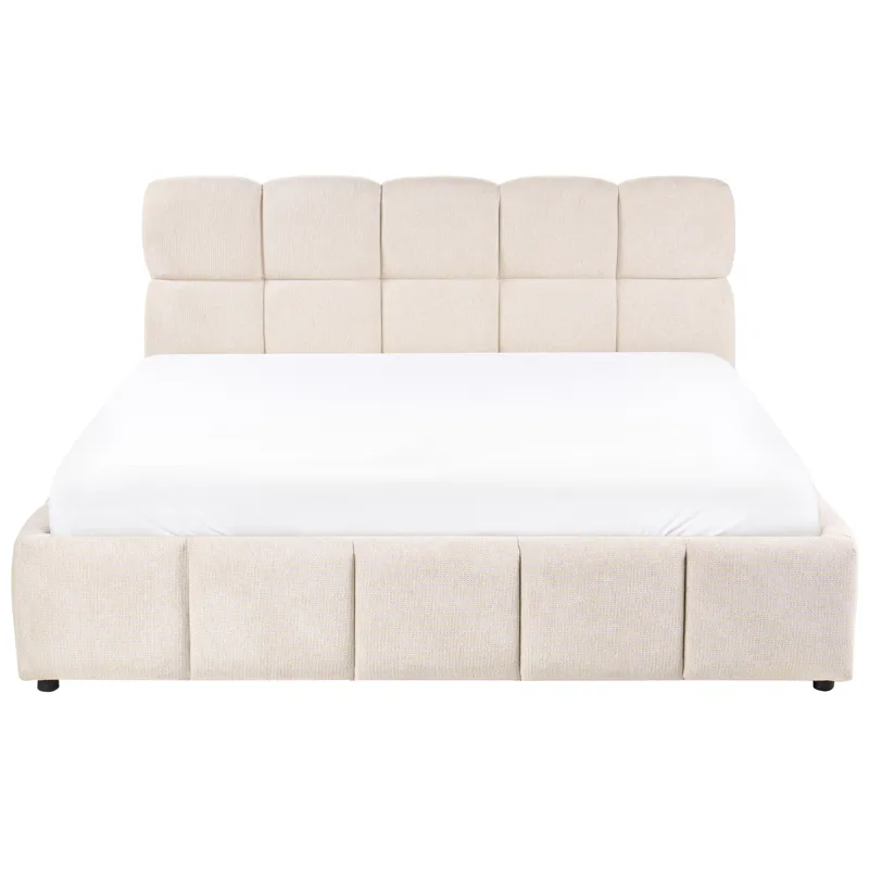 Dubbelsäng Noyon 180x200 cm - Ljusbeige - Möbler - Säng - Säng med förvaring