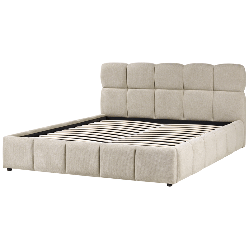 Dubbelsäng Noyon 180x200 cm - Taupe - Möbler - Säng - Säng med förvaring