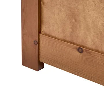 Dubbelsäng Olendon 120x200 - Brun - Möbler - Säng - Sängram & sängstomme