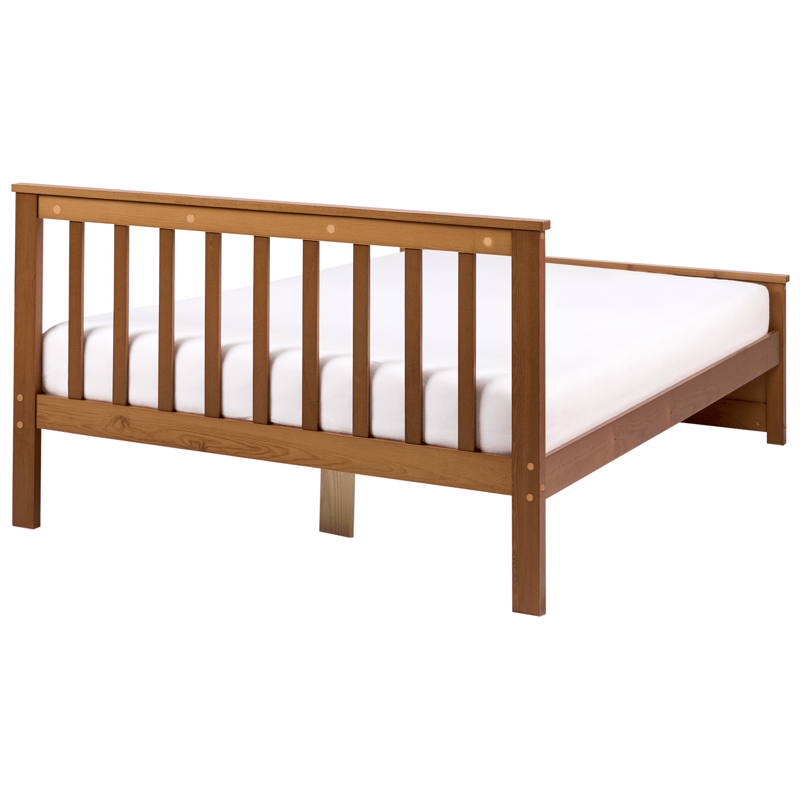 Dubbelsäng Olendon 120x200 - Brun - Möbler - Säng - Sängram & sängstomme