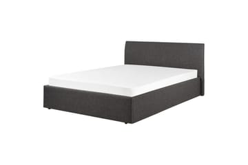 Dubbelsäng Orbey med lamellram Grå, 140x200 cm - Grå, 140x200 cm - Möbler - Säng - Sängram & sängstomme