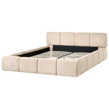 Dubbelsäng Orville 160x200 cm - Taupe - Möbler - Säng - Sängram & sängstomme
