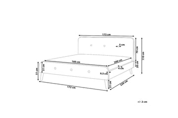 Dubbelsäng Rennes II med lamellram - Möbler - Säng - Ramsäng