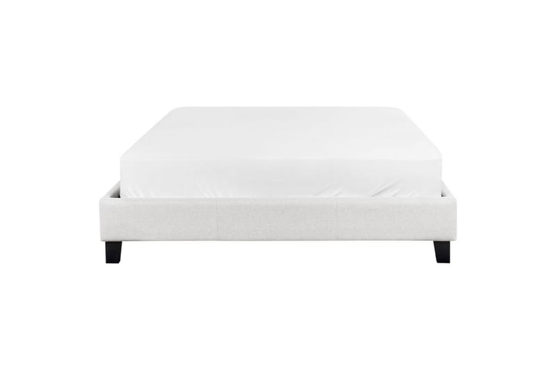 Dubbelsäng Roanne med lamellram Grå-Mörkt Trä, 140x200 cm, Polyester - Grå-Mörkt Trä, 140x200 cm, Polyester - Möbler - Säng - Ramsäng