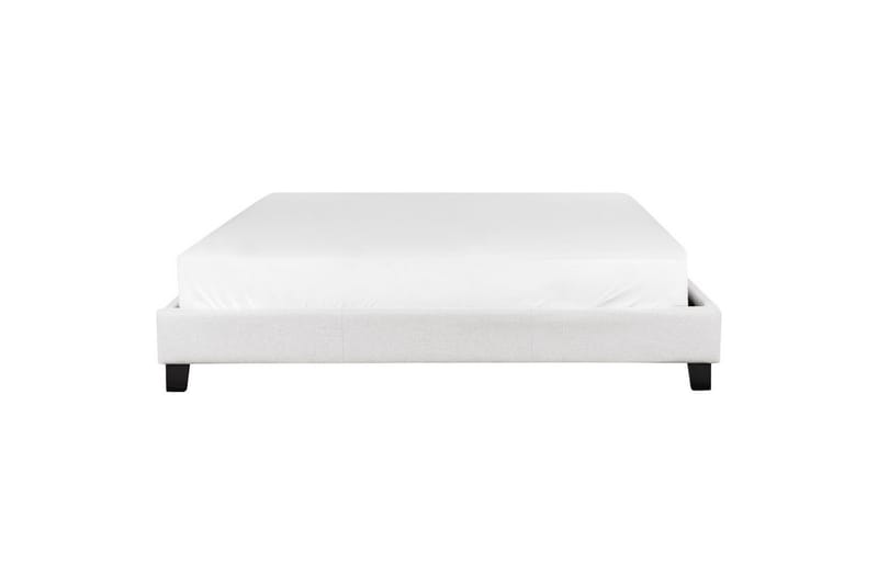 Dubbelsäng Roanne med lamellram Grå-Mörkt Trä, 180x200 cm, Polyester - Grå-Mörkt Trä, 180x200 cm, Polyester - Möbler - Säng - Ramsäng