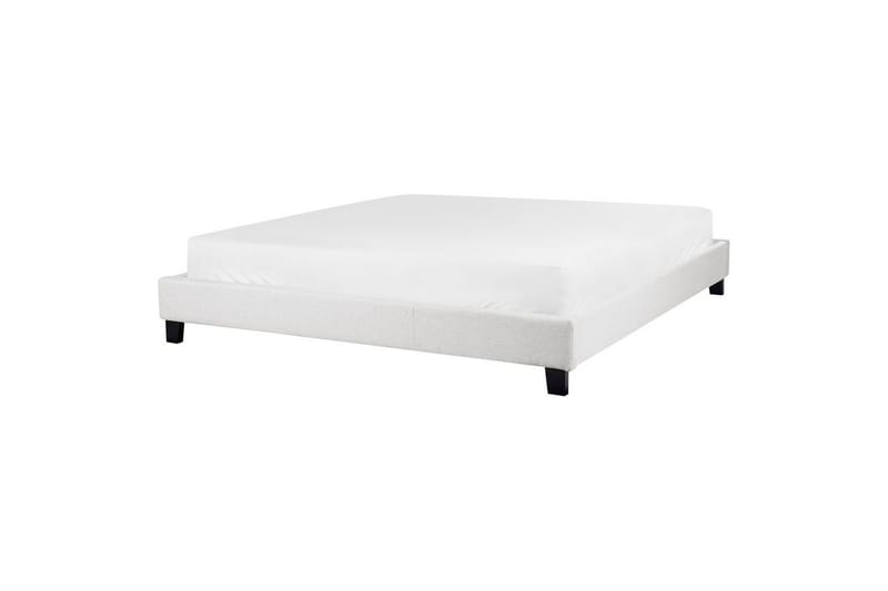 Dubbelsäng Roanne med lamellram Grå-Mörkt Trä, 180x200 cm, Polyester, Grå-Mörkt Trä, 180x200 cm, Polyester