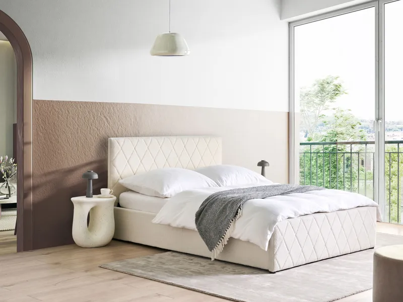 Dubbelsäng Rochefort 140x200 cm - Off-White - Möbler - Säng - Säng med förvaring