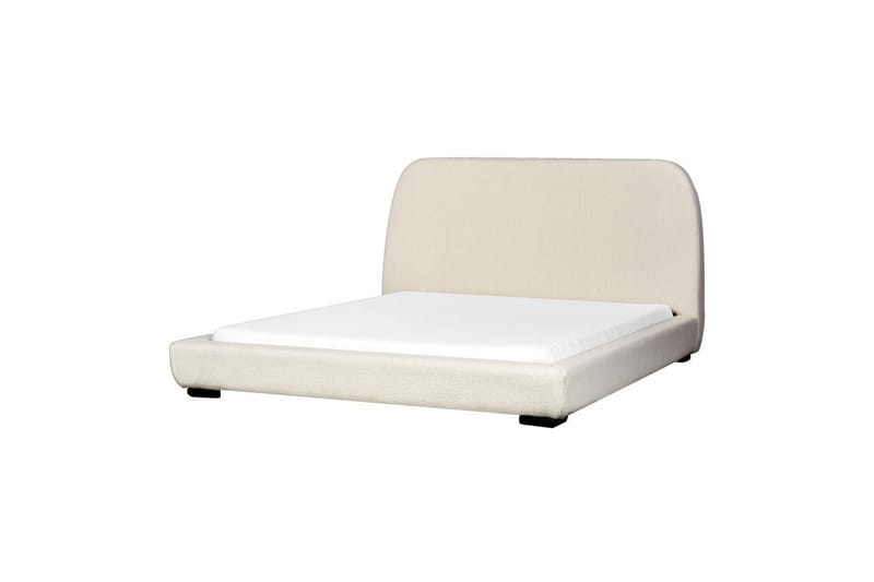 Dubbelsäng Roisel med lamellram 160x200, Bouclé - 160x200, Bouclé - Möbler - Säng - Ramsäng