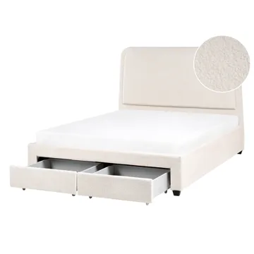 Dubbelsäng Sardent 140x200 - Off-White - Möbler - Säng - Säng med förvaring