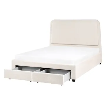 Dubbelsäng Sardent 140x200 - Off-White - Möbler - Säng - Säng med förvaring