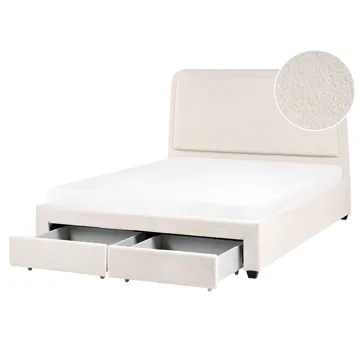 Dubbelsäng Sardent 160x200 - Off-white - Möbler - Säng - Säng med förvaring