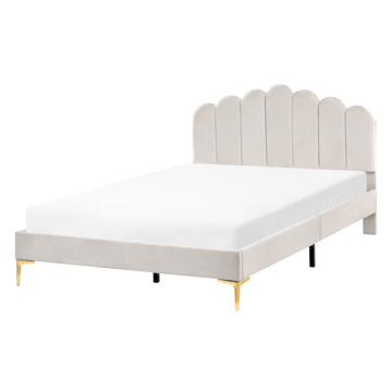 Dubbelsäng Sauvian 140x200 cm - Off-White - Möbler - Säng - Sängram & sängstomme