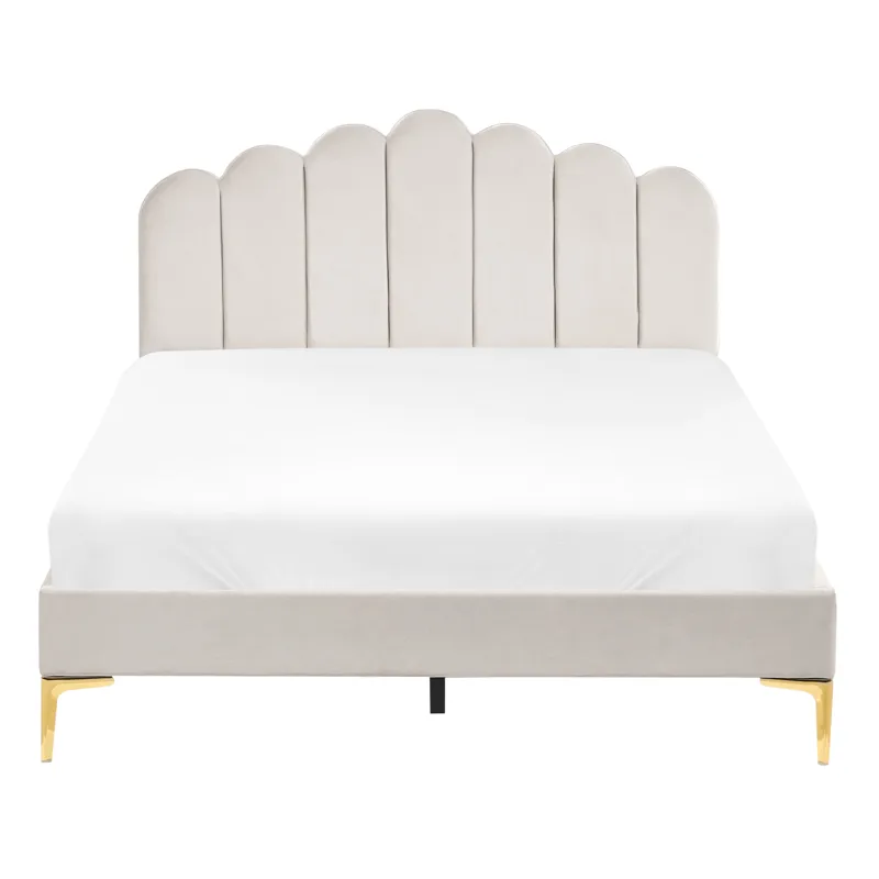 Dubbelsäng Sauvian 140x200 cm - Off-White - Möbler - Säng - Sängram & sängstomme