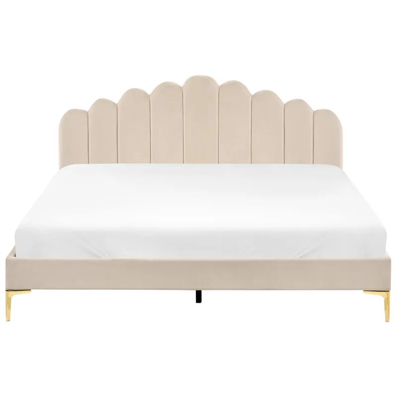 Dubbelsäng Sauvian 180x200 cm - Beige - Möbler - Säng - Sängram & sängstomme