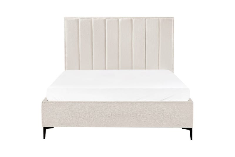 Dubbelsäng Sezanne med lamellram Vit-Svart, 160x200 cm - Vit-Svart, 160x200 cm - Möbler - Säng - Säng med förvaring