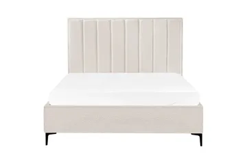 Dubbelsäng Sezanne med lamellram Vit-Svart, 160x200 cm - Vit-Svart, 160x200 cm - Möbler - Säng - Säng med förvaring