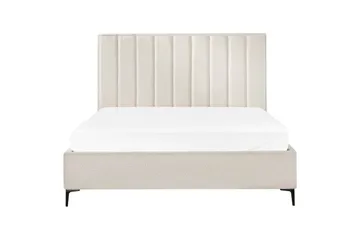 Dubbelsäng Sezanne med lamellram Vit-Svart, 180x200 cm - Vit-Svart, 180x200 cm - Möbler - Säng - Säng med förvaring