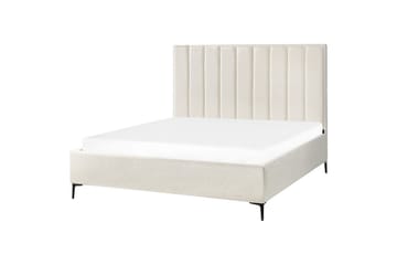 Dubbelsäng Sezanne med lamellram Vit-Svart, 180x200 cm - Vit-Svart, 180x200 cm - Möbler - Säng - Säng med förvaring