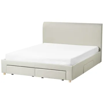 Dubbelsäng Soutrin 160x200 cm - Beige - Möbler - Säng - Säng med förvaring
