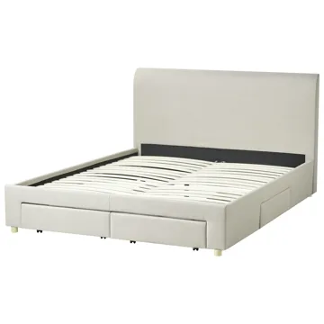 Dubbelsäng Soutrin 160x200 cm - Beige - Möbler - Säng - Säng med förvaring