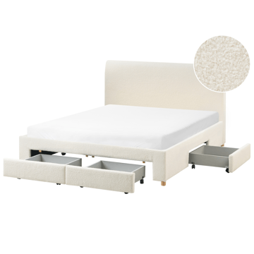 Dubbelsäng Soutrin 160x200 cm - Off-White - Möbler - Säng - Säng med förvaring