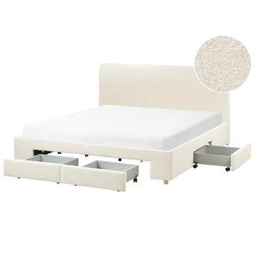 Dubbelsäng Soutrin 180x200 cm - Off-white - Möbler - Säng - Säng med förvaring