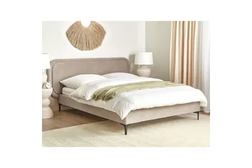 Dubbelsäng Suzette med lamellram Beige, 140x200 cm - Beige, 140x200 cm - Möbler - Säng - Ramsäng