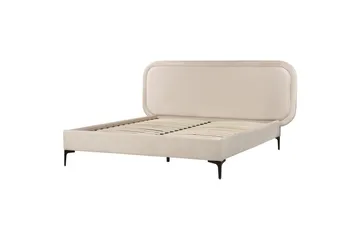 Dubbelsäng Suzette med lamellram Ljusbeige, 140x200 cm - Ljusbeige, 140x200 cm - Möbler - Säng - Dubbelsäng