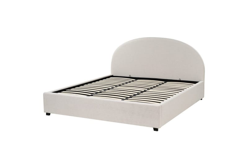 Dubbelsäng Vaucluse med förvaring Beige, 180x200 cm, Polyester - Beige, 180x200 cm, Polyester - Möbler - Säng - Säng med förvaring