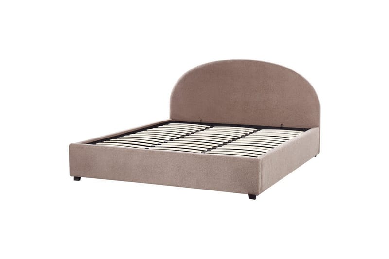 Dubbelsäng Vaucluse med förvaring Taupe, 180x200 cm, Bouclé - Taupe, 180x200 cm, Bouclé - Möbler - Säng - Säng med förvaring