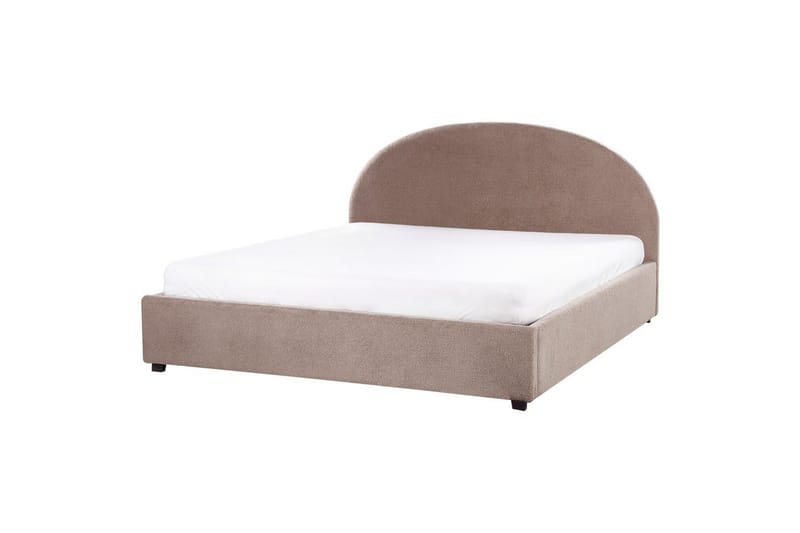 Dubbelsäng Vaucluse med förvaring Taupe, 180x200 cm, Bouclé - Taupe, 180x200 cm, Bouclé - Möbler - Säng - Säng med förvaring
