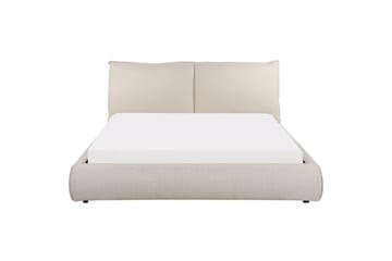 Dubbelsäng Vinay med lamellram Beige, 160x200 cm - Beige, 160x200 cm - Möbler - Säng - Ramsäng