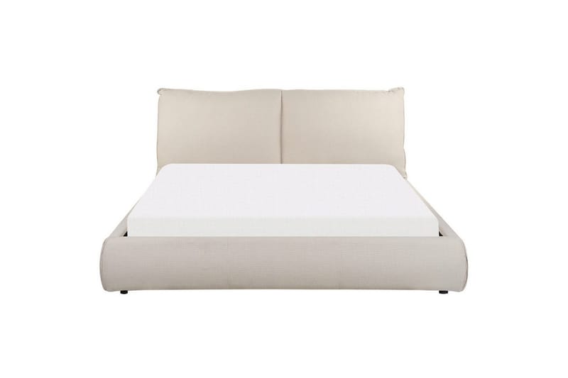 Dubbelsäng Vinay med lamellram Beige, 160x200 cm - Beige, 160x200 cm - Möbler - Säng - Ramsäng