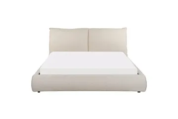 Dubbelsäng Vinay med lamellram Beige, 160x200 cm - Beige, 160x200 cm - Möbler - Säng - Ramsäng