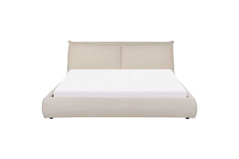 Dubbelsäng Vinay med lamellram Beige, 180x200 cm - Beige, 180x200 cm - Möbler - Säng - Sängram & sängstomme